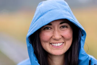 Teresa Shiraishi tends to her small organic flower and vegetable farm in Sequim, Washington on July 24, 2023. Siraishi is a Clinical Social Work/Therapist with a focus on racial identity and trauma, among other things. She also has a background in social justice organizing. For the past few years she and her husband have turned some of their focus to organic farming.